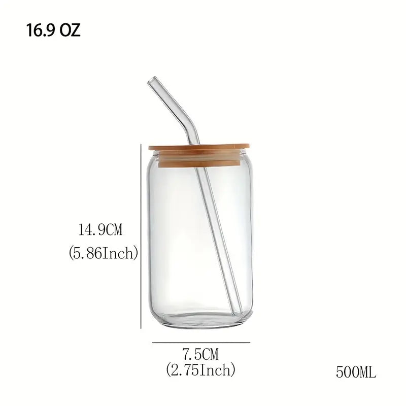 'I Love You Mom' Glassware With Bamboo Lid And Straw And FREE Coaster!